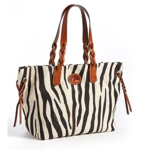 Dooney & Bourke zebra print tote